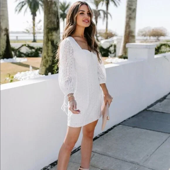 Dance & Marvel White Eyelet Dress Dance & Marvel White Eyelet Dress